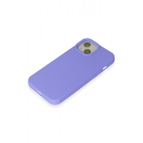 Newface iPhone 15 Kılıf Nano içi Kadife Silikon - Lila Newface iPhone 15 Kılıf Nano içi Kadife Silikon - Lila