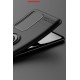 Newface Huawei P40 Pro Kılıf Range Yüzüklü Silikon - Siyah-Mavi