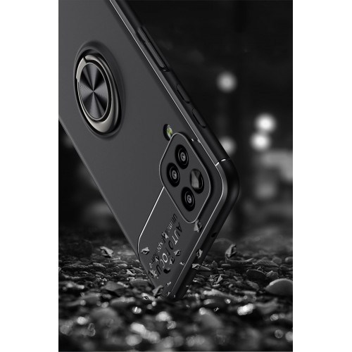 Newface Samsung Galaxy A12 Kılıf Range Yüzüklü Silikon - Kırmızı Newface Samsung Galaxy A12 Kılıf Range Yüzüklü Silikon - Kırmızı