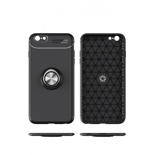 Newface iPhone 6 Kılıf Range Yüzüklü Silikon - Kırmızı Newface iPhone 6 Kılıf Range Yüzüklü Silikon - Kırmızı