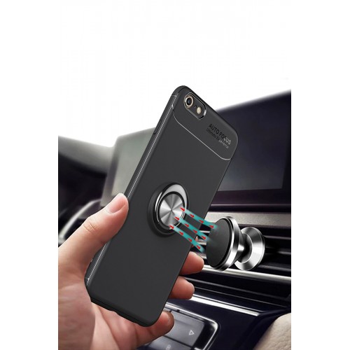 Newface iPhone 6 Kılıf Range Yüzüklü Silikon - Kırmızı Newface iPhone 6 Kılıf Range Yüzüklü Silikon - Kırmızı