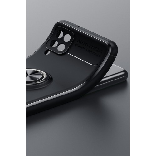 Newface Samsung Galaxy M12 Kılıf Range Yüzüklü Silikon - Kırmızı Newface Samsung Galaxy M12 Kılıf Range Yüzüklü Silikon - Kırmızı