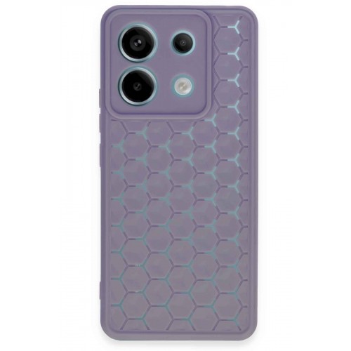 Newface Xiaomi Poco X6 Kılıf Petek Silikon Kapak - Lila Newface Xiaomi Poco X6 Kılıf Petek Silikon Kapak - Lila