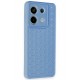 Newface Xiaomi Poco X6 Kılıf Petek Silikon Kapak - Mavi Newface Xiaomi Poco X6 Kılıf Petek Silikon Kapak - Mavi