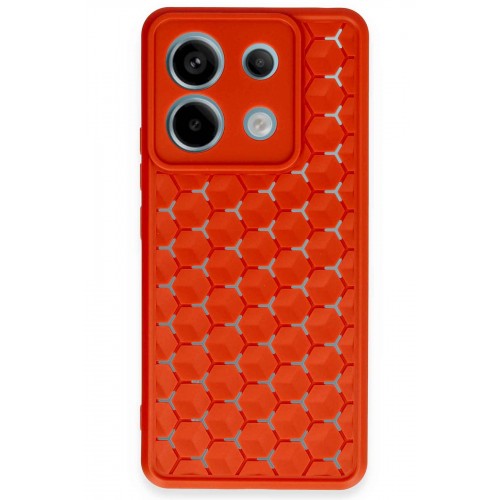 Newface Xiaomi Poco X6 Kılıf Petek Silikon Kapak - Kırmızı Newface Xiaomi Poco X6 Kılıf Petek Silikon Kapak - Kırmızı