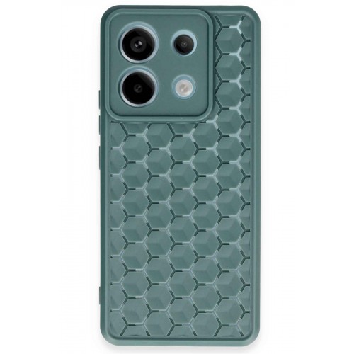 Newface Xiaomi Poco X6 Kılıf Petek Silikon Kapak - Koyu Yeşil Newface Xiaomi Poco X6 Kılıf Petek Silikon Kapak - Koyu Yeşil