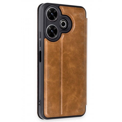 Newface Xiaomi Redmi 13 Kılıf Flip Cover - Taba Newface Xiaomi Redmi 13 Kılıf Flip Cover - Taba