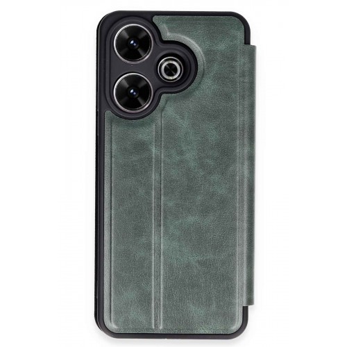 Newface Xiaomi Redmi 13 Kılıf Flip Cover - Koyu Yeşil Newface Xiaomi Redmi 13 Kılıf Flip Cover - Koyu Yeşil