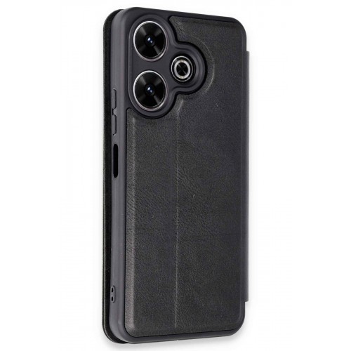 Newface Xiaomi Redmi 13 Kılıf Flip Cover - Siyah Newface Xiaomi Redmi 13 Kılıf Flip Cover - Siyah