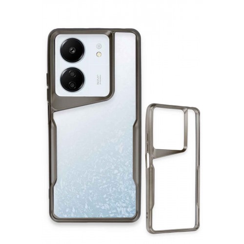 Newface Xiaomi Poco C65 Kılıf Boyi Silikon Kapak - Siyah Newface Xiaomi Poco C65 Kılıf Boyi Silikon Kapak - Siyah
