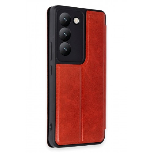 Newface Vivo V30 Lite 4G Kılıf Flip Cover - Kırmızı Newface Vivo V30 Lite 4G Kılıf Flip Cover - Kırmızı