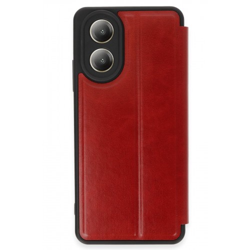Newface Oppo A38 Kılıf Flip Cover - Kırmızı Newface Oppo A38 Kılıf Flip Cover - Kırmızı