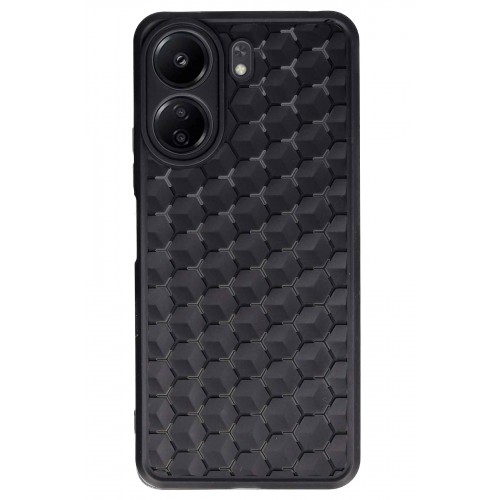 Newface Xiaomi Poco C65 Kılıf Petek Silikon Kapak - Siyah Newface Xiaomi Poco C65 Kılıf Petek Silikon Kapak - Siyah