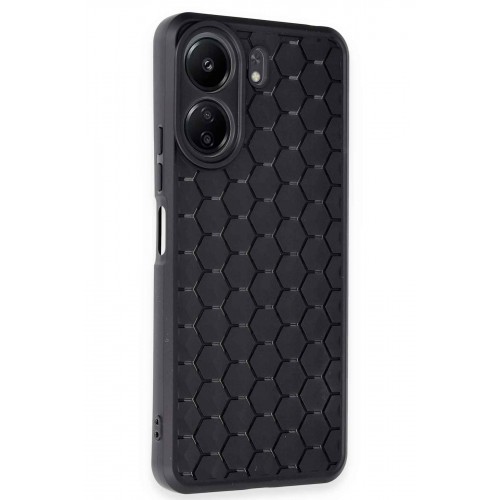 Newface Xiaomi Poco C65 Kılıf Petek Silikon Kapak - Siyah Newface Xiaomi Poco C65 Kılıf Petek Silikon Kapak - Siyah