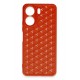 Newface Xiaomi Redmi 13C Kılıf Petek Silikon Kapak - Kırmızı Newface Xiaomi Redmi 13C Kılıf Petek Silikon Kapak - Kırmızı