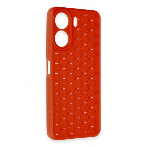 Newface Xiaomi Redmi 13C Kılıf Petek Silikon Kapak - Kırmızı Newface Xiaomi Redmi 13C Kılıf Petek Silikon Kapak - Kırmızı