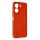 Newface Xiaomi Redmi 13C Kılıf Petek Silikon Kapak - Kırmızı Newface Xiaomi Redmi 13C Kılıf Petek Silikon Kapak - Kırmızı