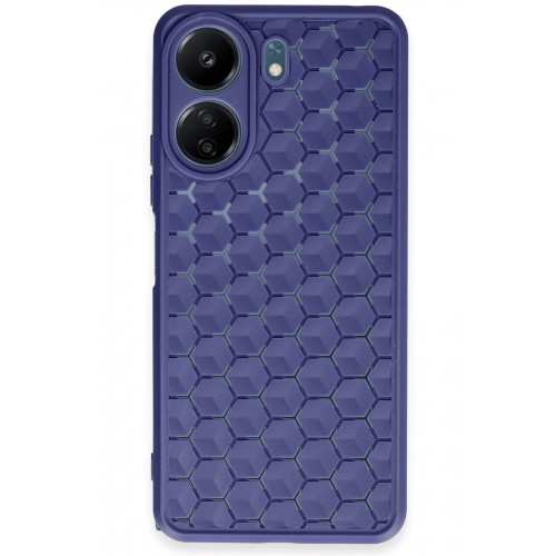 Newface Xiaomi Poco C65 Kılıf Petek Silikon Kapak - Lacivert Newface Xiaomi Poco C65 Kılıf Petek Silikon Kapak - Lacivert