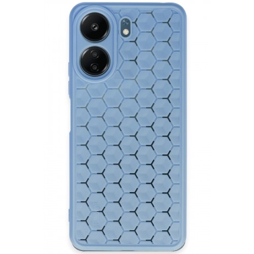 Newface Xiaomi Redmi 13C Kılıf Petek Silikon Kapak - Mavi Newface Xiaomi Redmi 13C Kılıf Petek Silikon Kapak - Mavi