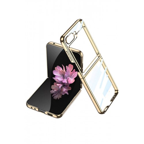 Newface Samsung Galaxy Z Flip 6 Kılıf Fold Element Kapak - Gold Newface Samsung Galaxy Z Flip 6 Kılıf Fold Element Kapak - Gold