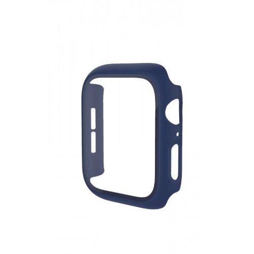 Newface Apple Watch 40mm Camlı Kasa Ekran Koruyucu - Mavi Newface Apple Watch 40mm Camlı Kasa Ekran Koruyucu - Mavi