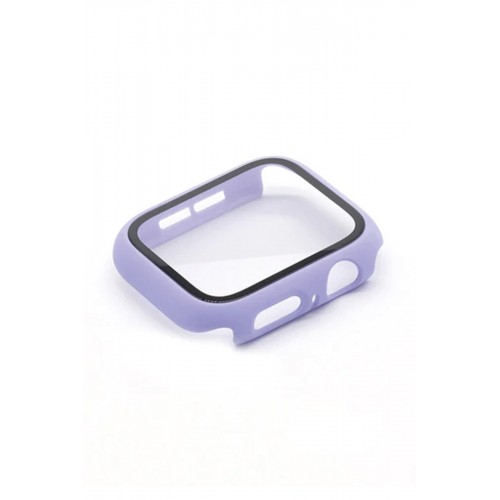 Newface Apple Watch 38mm Camlı Kasa Ekran Koruyucu - Lila Newface Apple Watch 38mm Camlı Kasa Ekran Koruyucu - Lila