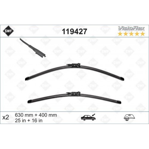 x SİLECEK 60 40cm X2 FLATBLADE-MUZ TİPİ BMW 3 SERİ E92 NISSAN QASHQAI 2007-2013 SWF 119427 x SİLECEK 60 40cm X2 FLATBLADE-MUZ TİPİ BMW 3 SERİ E92 NISSAN QASHQAI 2007-2013 SWF 119427