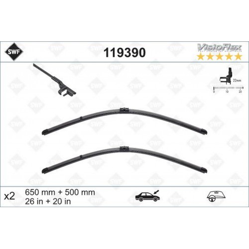 SİLECEK 65 50 FLATBLADE-MUZ TİPİ VOLVO S40 04 V50 04 BMW X3 10 VM430 119390 574378 SİLECEK 65 50 FLATBLADE-MUZ TİPİ VOLVO S40 04 V50 04 BMW X3 10 VM430 119390 574378