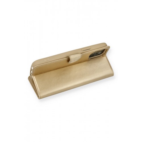 Newface iPhone 12 Pro Kılıf Trend S Plus Kapaklı Kılıf - Gold Newface iPhone 12 Pro Kılıf Trend S Plus Kapaklı Kılıf - Gold