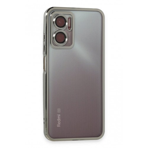 Newface Xiaomi Poco X4 GT Kılıf Razer Lensli Silikon - Gümüş