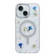 Newface iPhone 14 Flower Magsafe Kapak - Mavi Newface iPhone 14 Flower Magsafe Kapak - Mavi