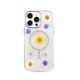 Newface iPhone 15 Pro Flower Magsafe Kapak - Sarı Newface iPhone 15 Pro Flower Magsafe Kapak - Sarı