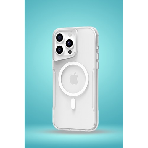 Newface iPhone 15 Pro Max Kılıf PC Poso Magsafe Kapak - Şeffaf Newface iPhone 15 Pro Max Kılıf PC Poso Magsafe Kapak - Şeffaf