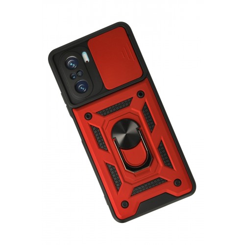 Newface Xiaomi Redmi K40 Pro Kılıf Pars Lens Yüzüklü Silikon - Kırmızı Newface Xiaomi Redmi K40 Pro Kılıf Pars Lens Yüzüklü Silikon - Kırmızı