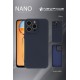 Newface Oppo A38 Kılıf Nano içi Kadife Silikon - Mavi
