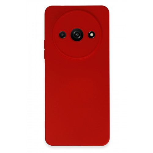 Newface Xiaomi Redmi A3 4G Kılıf Nano içi Kadife Silikon - Kırmızı