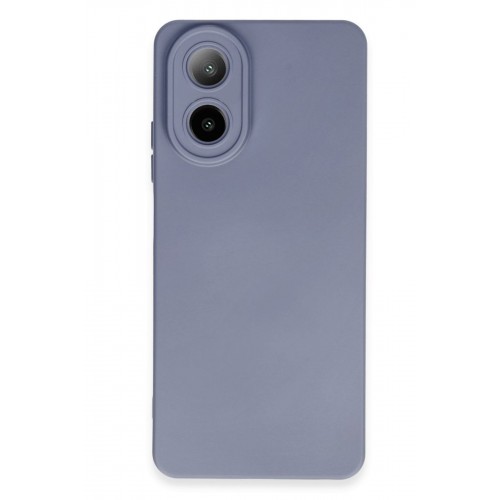Newface Oppo A38 Kılıf Nano içi Kadife Silikon - Gri