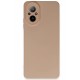 Newface Realme 12 Lite Kılıf Nano içi Kadife Silikon - Pudra