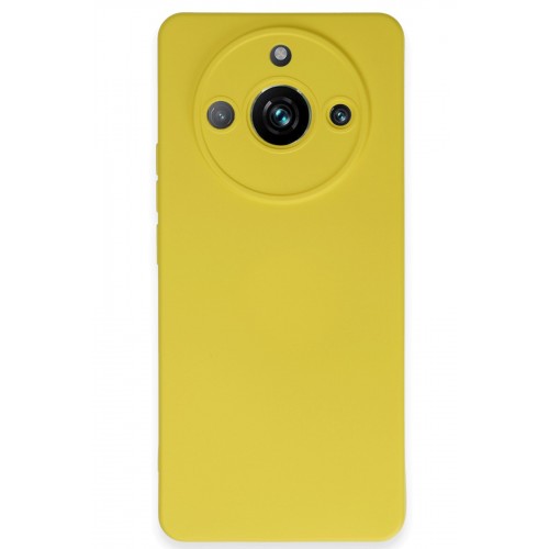 Newface Realme 11 Pro Kılıf Nano içi Kadife Silikon - Sarı Newface Realme 11 Pro Kılıf Nano içi Kadife Silikon - Sarı