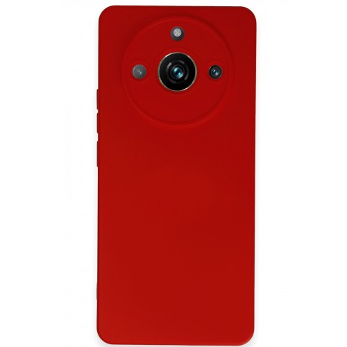 Newface Realme 11 Pro Kılıf Nano içi Kadife Silikon - Kırmızı