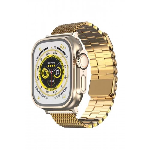 Newface Apple Watch Ultra 49mm Ascend Metal Kordon - Gold Newface Apple Watch Ultra 49mm Ascend Metal Kordon - Gold
