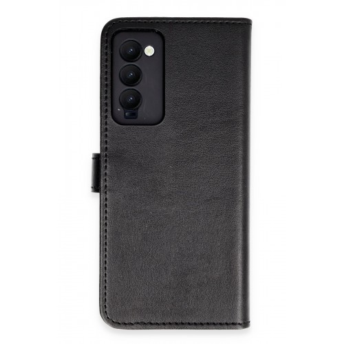 Newface Tecno Camon 18P Kılıf Trend S Plus Kapaklı Kılıf - Siyah