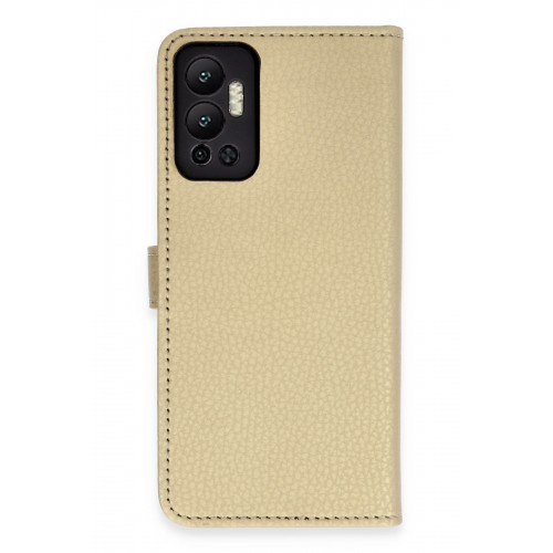 Newface İnfinix Hot 12 Kılıf Trend S Plus Kapaklı Kılıf - Gold Newface İnfinix Hot 12 Kılıf Trend S Plus Kapaklı Kılıf - Gold