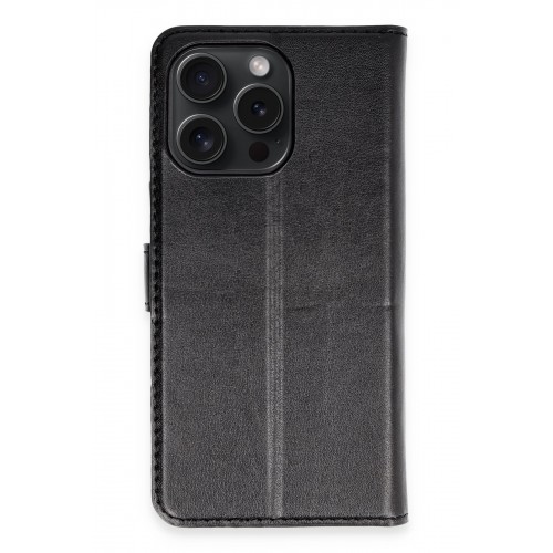 Newface iPhone 15 Pro Max Kılıf Trend S Plus Kapaklı Kılıf - Siyah Newface iPhone 15 Pro Max Kılıf Trend S Plus Kapaklı Kılıf - Siyah