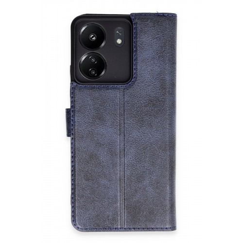 Newface Xiaomi Poco C65 Kılıf Trend S Plus Kapaklı Kılıf - Lacivert