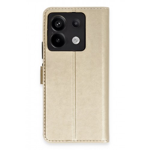 Newface Xiaomi Poco X6 Kılıf Trend S Plus Kapaklı Kılıf - Gold Newface Xiaomi Poco X6 Kılıf Trend S Plus Kapaklı Kılıf - Gold