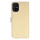 Newface Samsung Galaxy M31S Kılıf Trend S Plus Kapaklı Kılıf - Gold