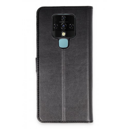 Newface Tecno Camon 16 Kılıf Trend S Plus Kapaklı Kılıf - Siyah