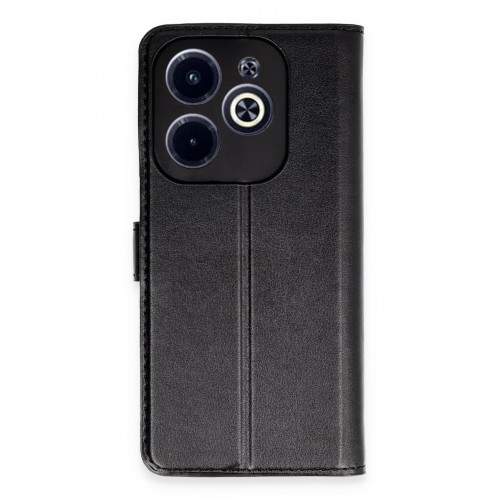 Newface İnfinix Hot 40 Kılıf Trend S Plus Kapaklı Kılıf - Siyah