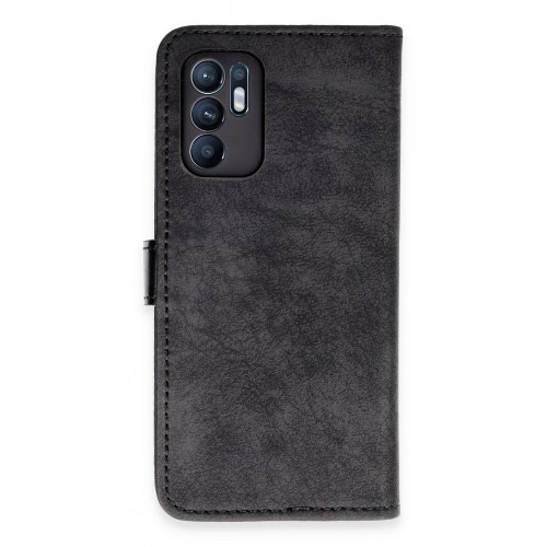 Newface Oppo Reno 6 Kılıf Trend S Plus Kapaklı Kılıf - Siyah Newface Oppo Reno 6 Kılıf Trend S Plus Kapaklı Kılıf - Siyah